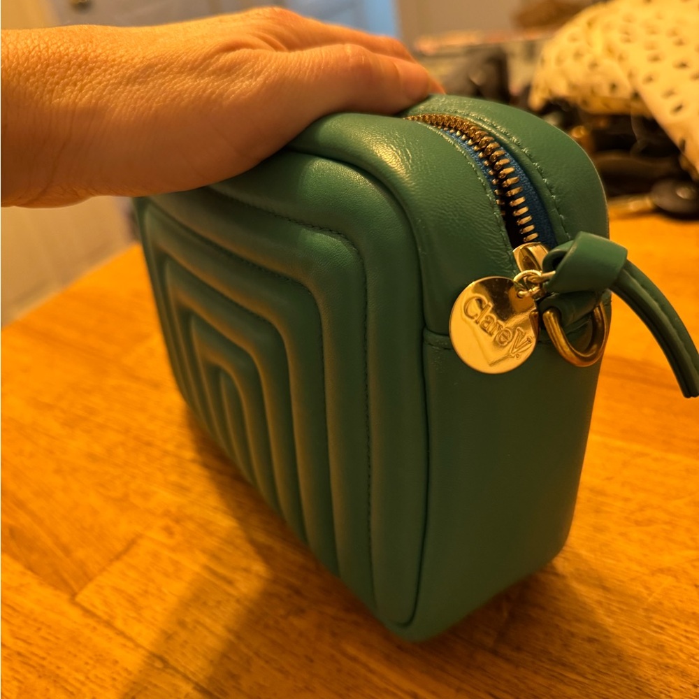 Clare V. Green Quilted Chanel Leather Midi Sac - Picture 11 of 11